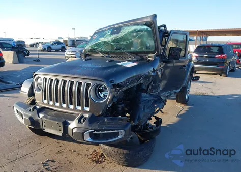2021 Jeep Wrangler Unlimited Sahara 4X4 z USA, uszkodzony, nr VIN 1C4HJXEN8MW788705